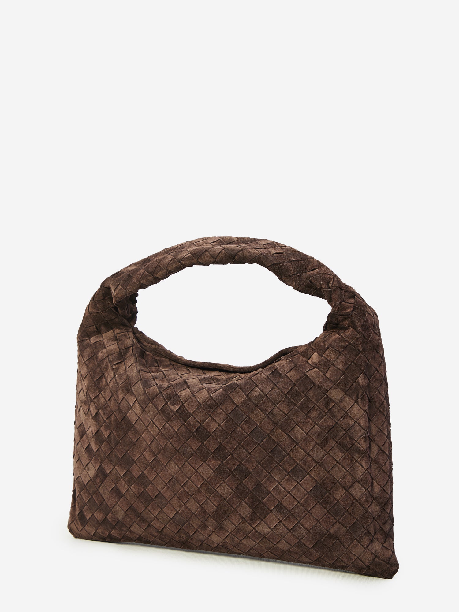 BOTTEGA VENETA OS hop fondant suede bag small
