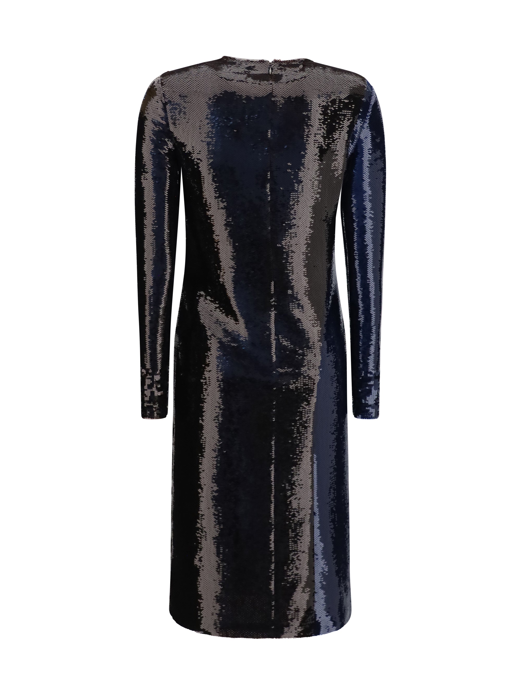 two-tone sequin dress