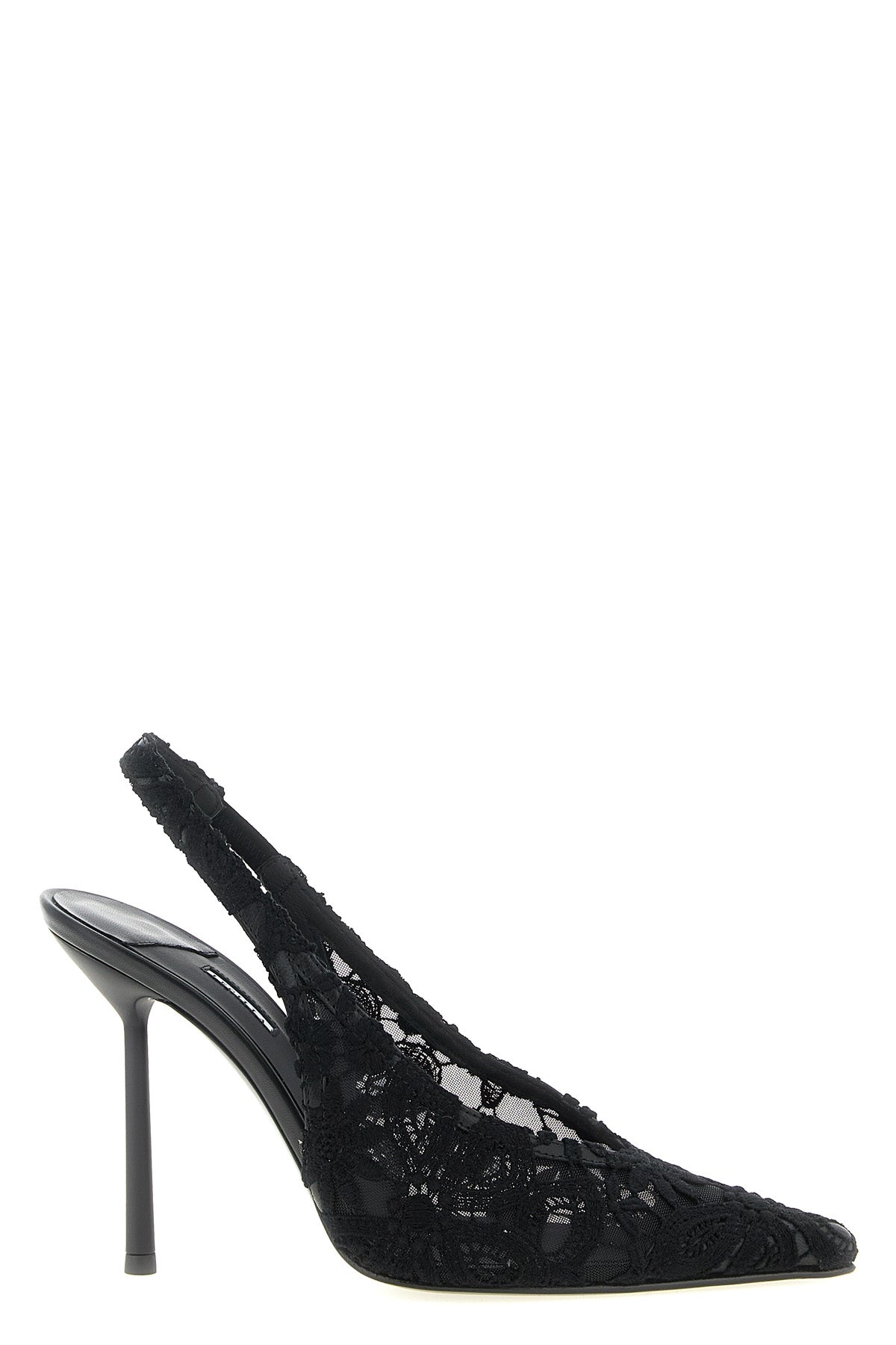 chantilly slingbacks in transparent mesh
