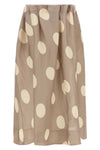 the khaite riley maxi skirt imposes a scenographic presence through a masterfu