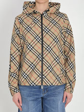 BURBERRY M check jacket with hood