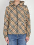 BURBERRY M check jacket with hood