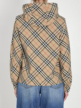 BURBERRY M check jacket with hood