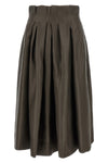 the midi skirt khaite astrid defines a new proportion through a rigorous sarto