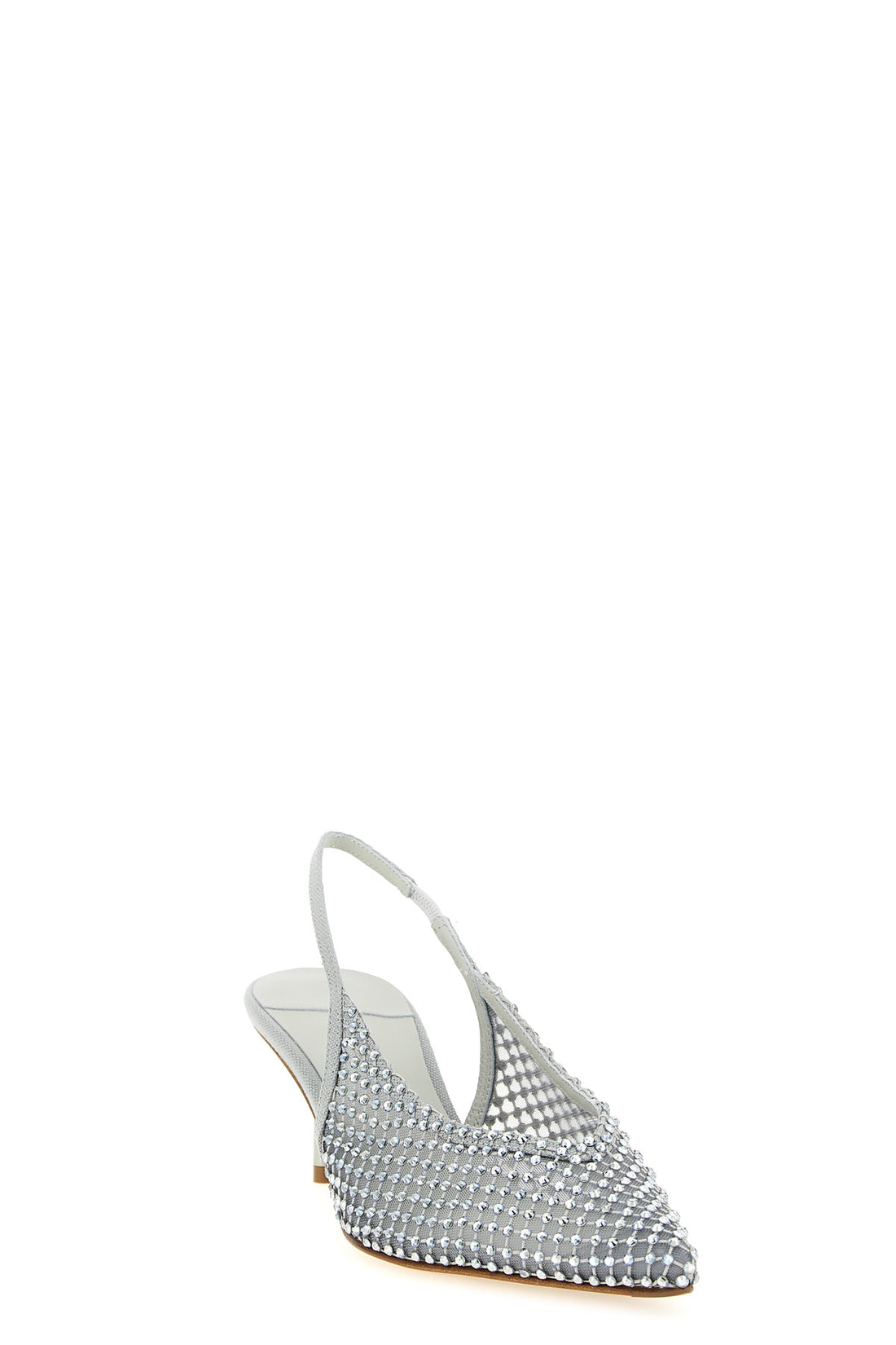 LE SILLA 36.5 gilda semi-transparent mesh slingbacks