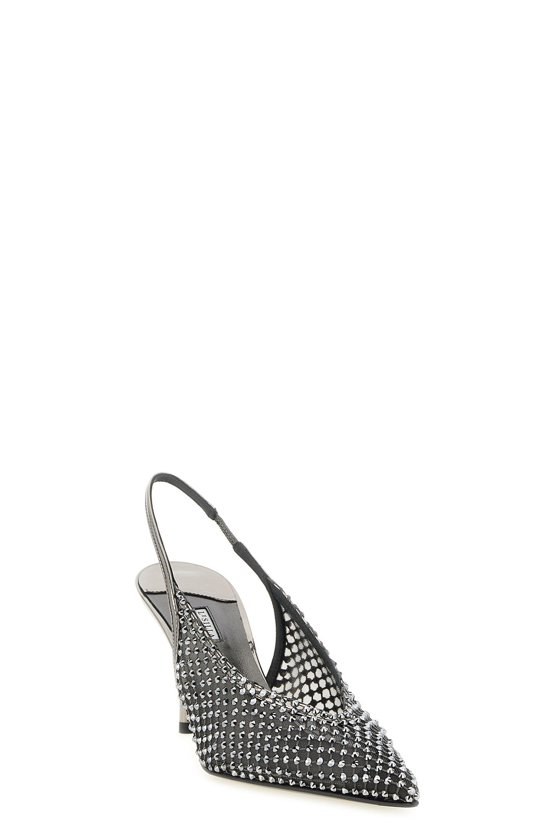 LE SILLA 36 gilda semi-transparent mesh slingbacks