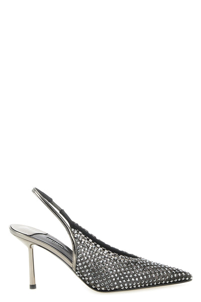 gilda semi-transparent mesh slingbacks