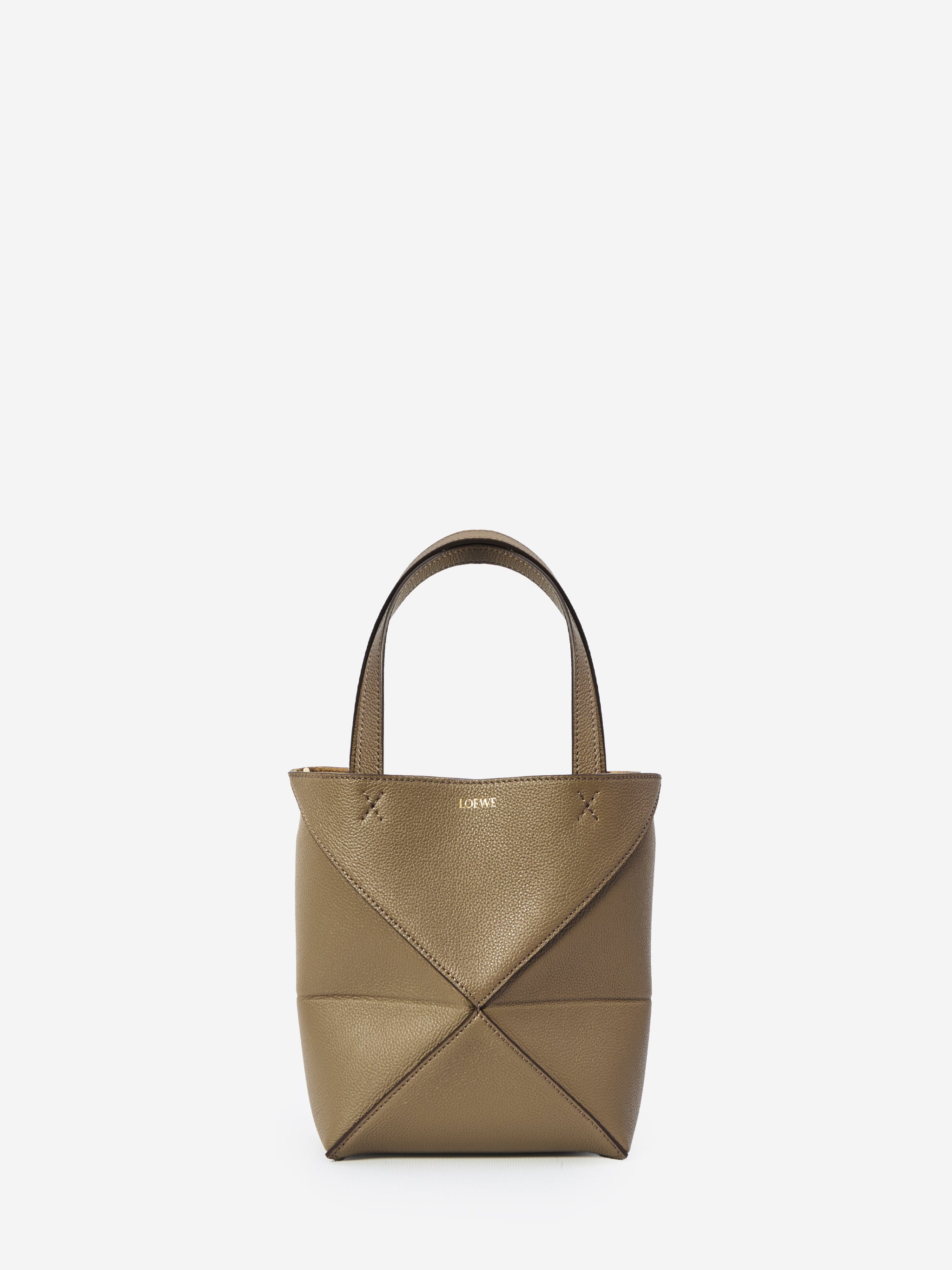 puzzle fold mini tote bag