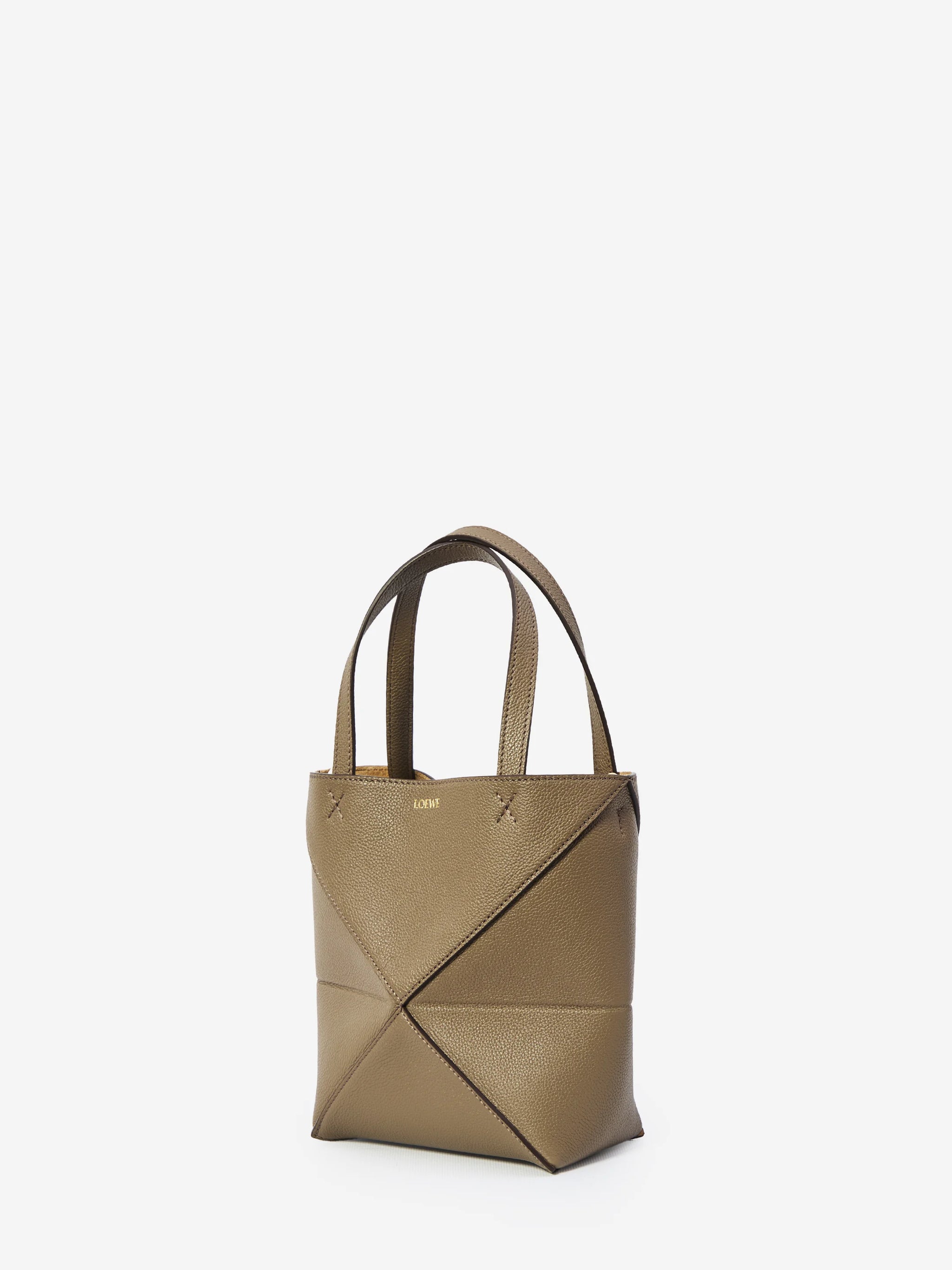 puzzle fold mini tote bag