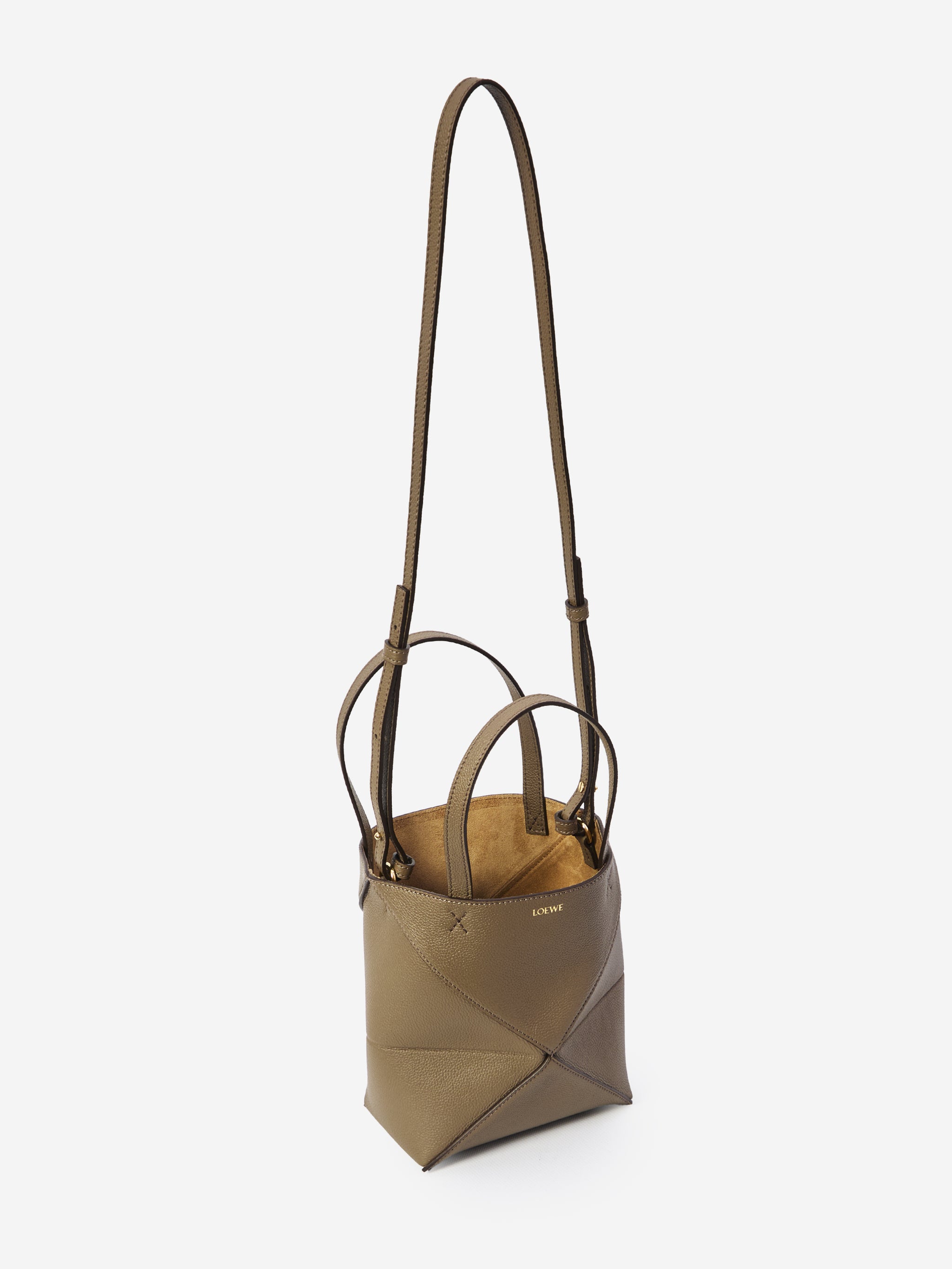puzzle fold mini tote bag
