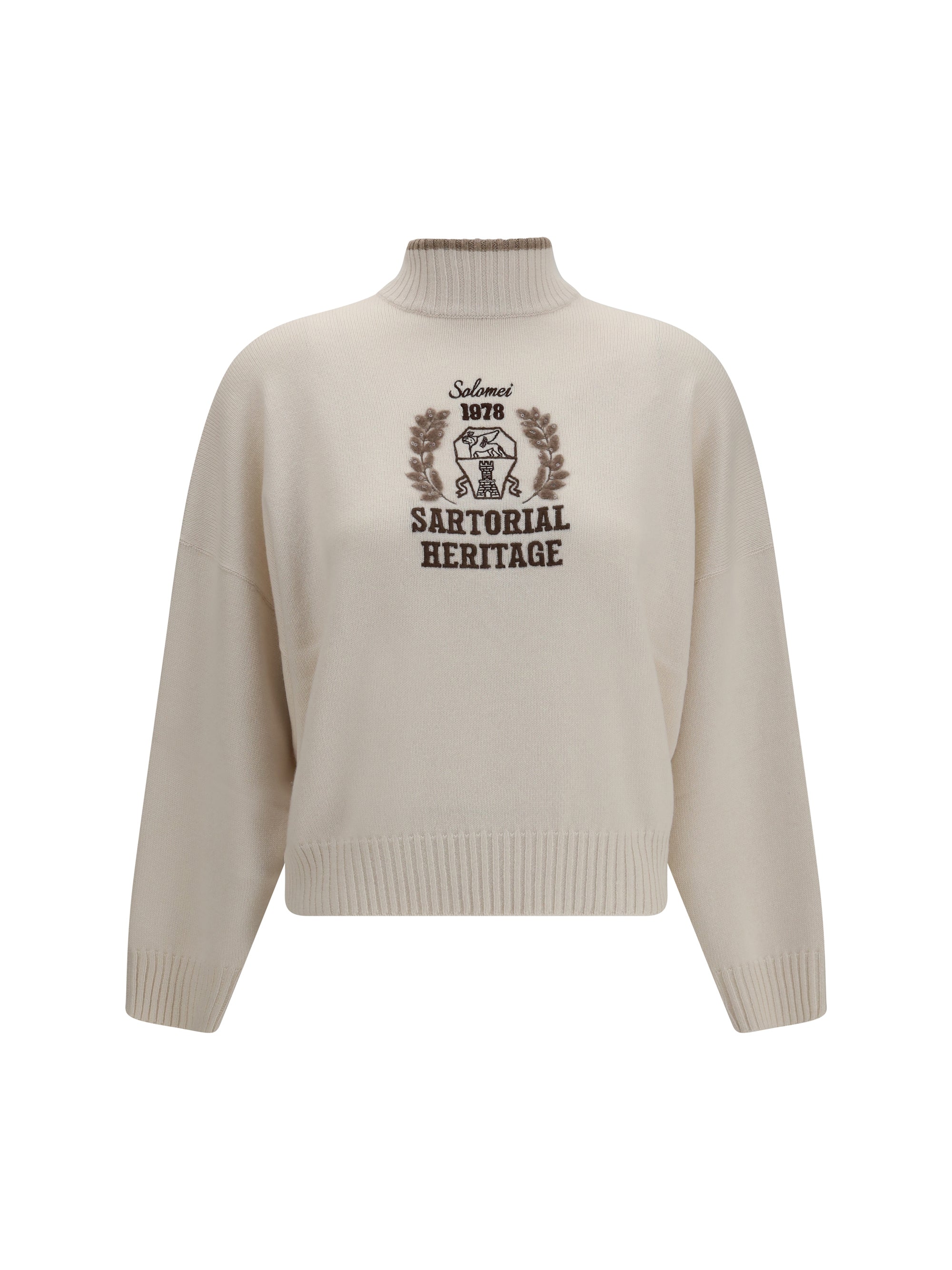 high neck sweater