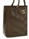 laseine chevron nappa shopping bag