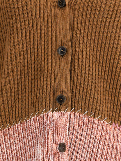 MARNI 40 bi color cardigan in viscose