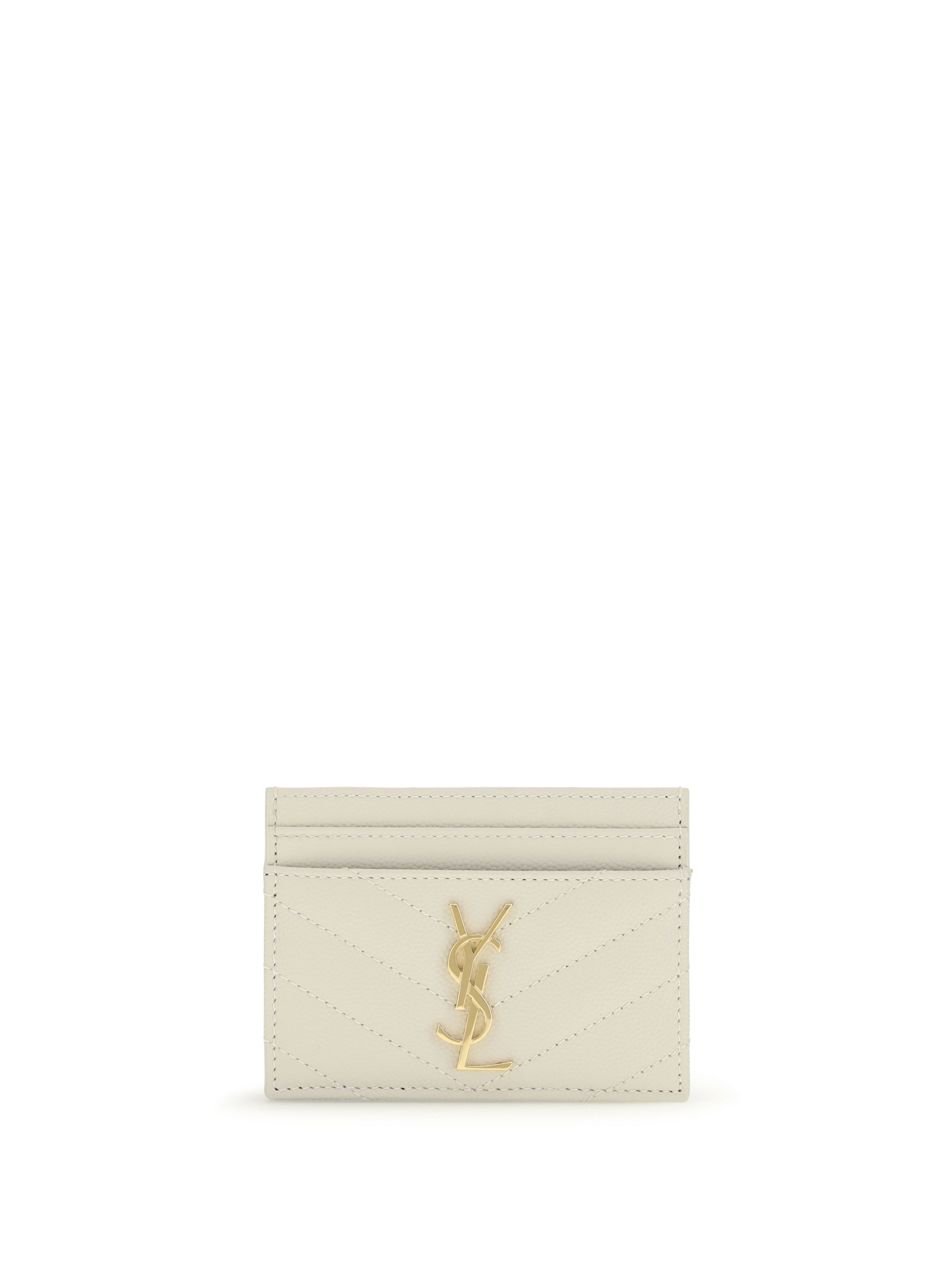 matelassé leather cardholder