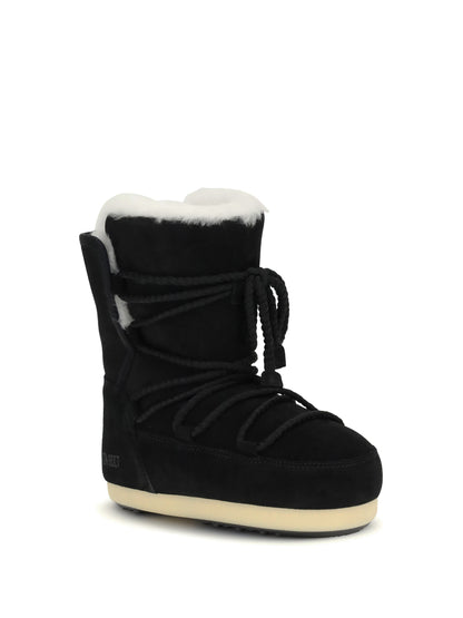 MOON BOOT 37-38 suede and shearling ankle boots