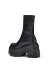faux leather ankle boots