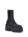 faux leather ankle boots
