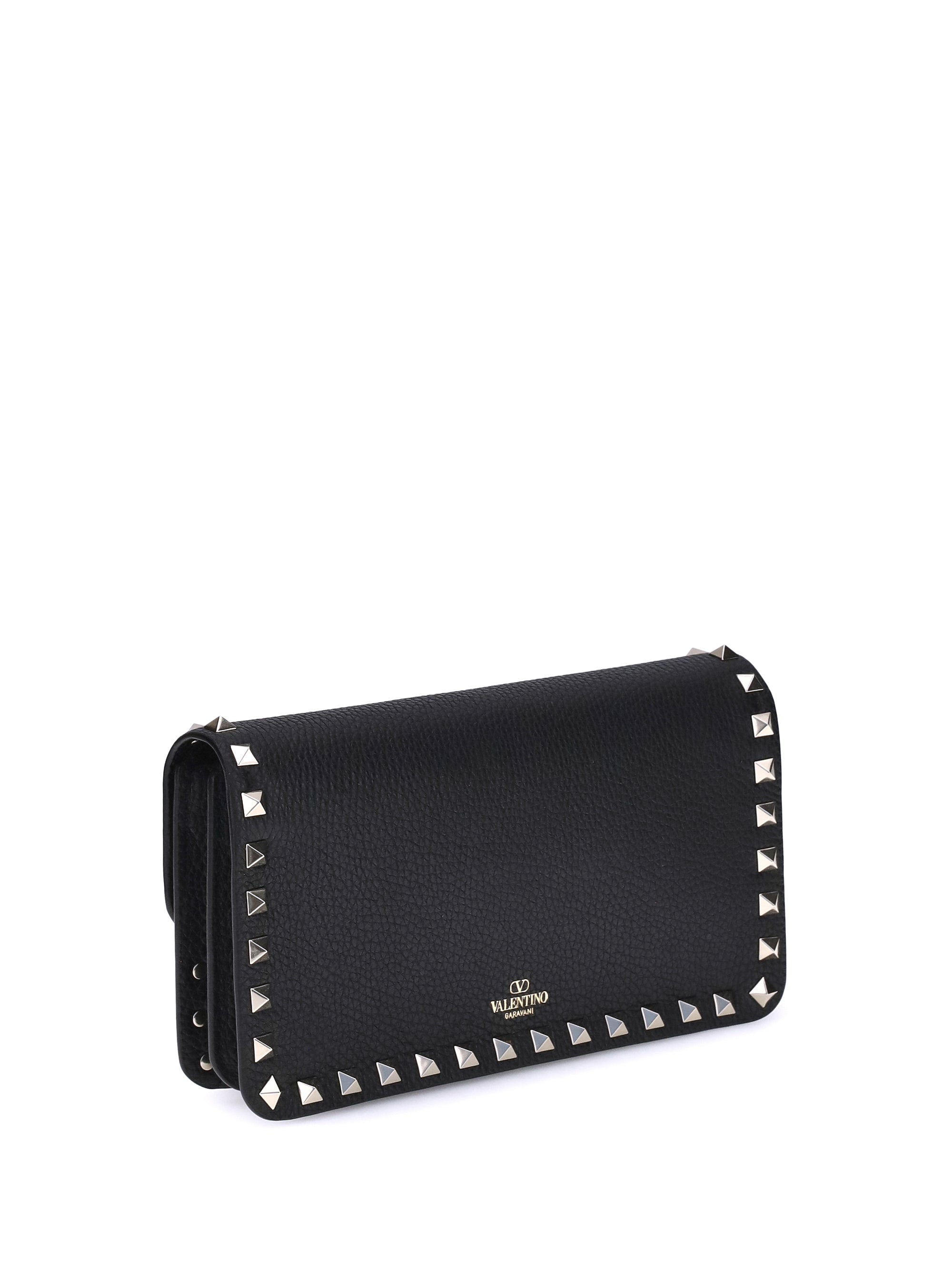 rockstud pochette with chain