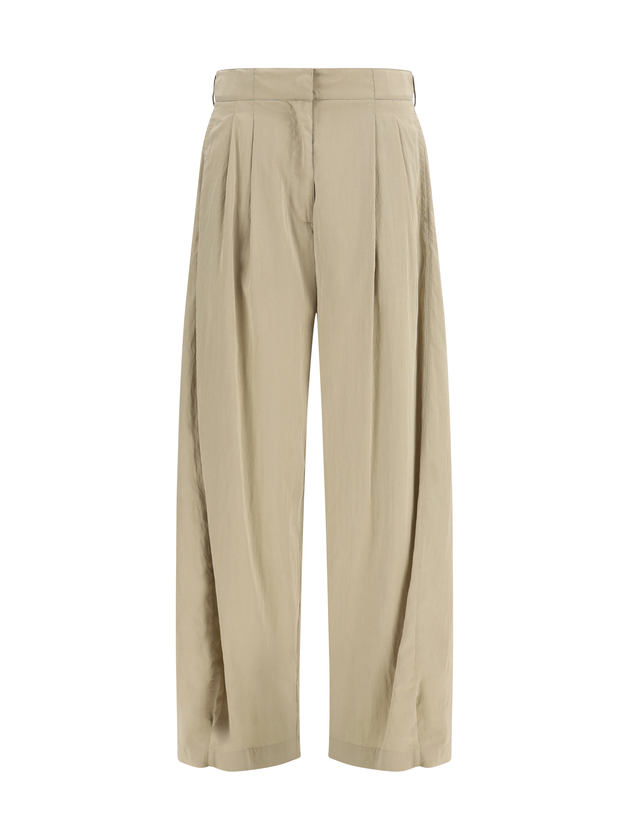 iven silk and nylon pants