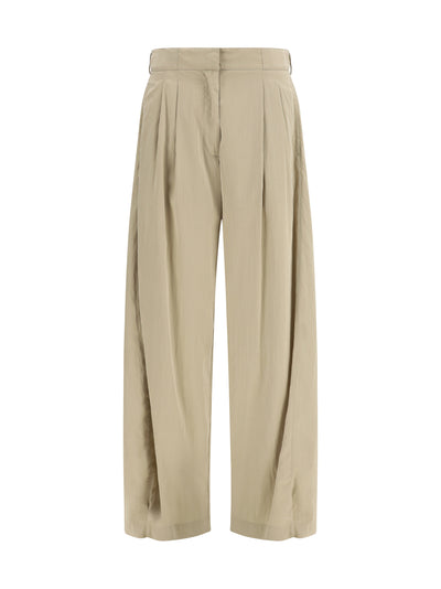 iven silk and nylon pants