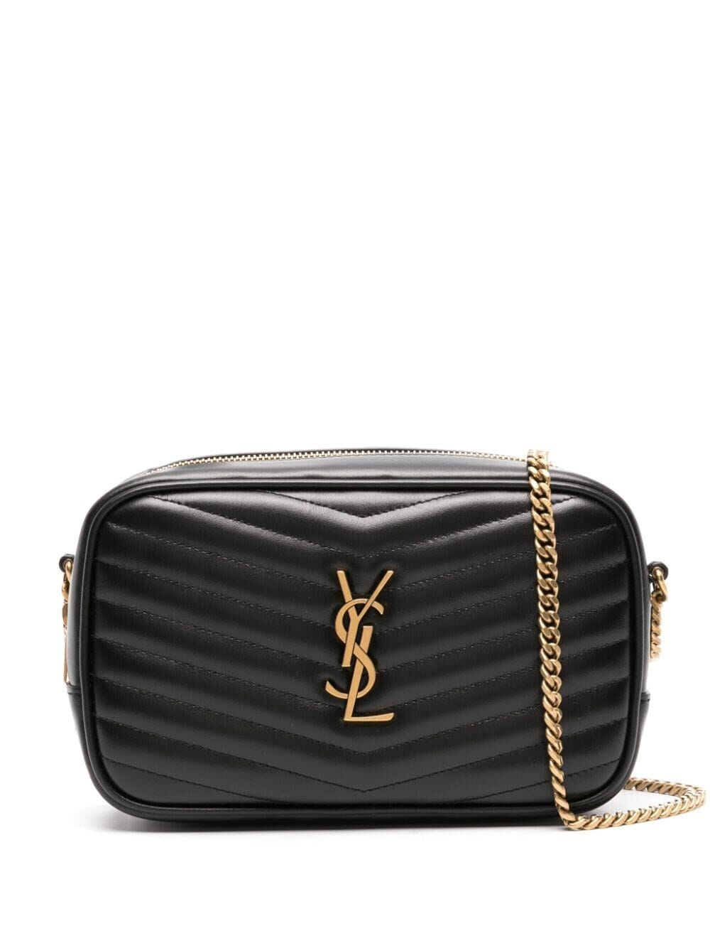 Saint Laurent Mini Lou In Quilted Leather