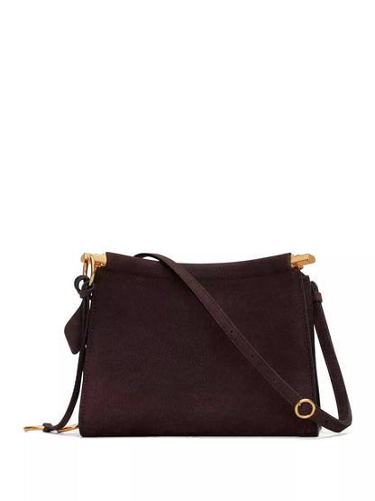 le click small square bag in nubuck