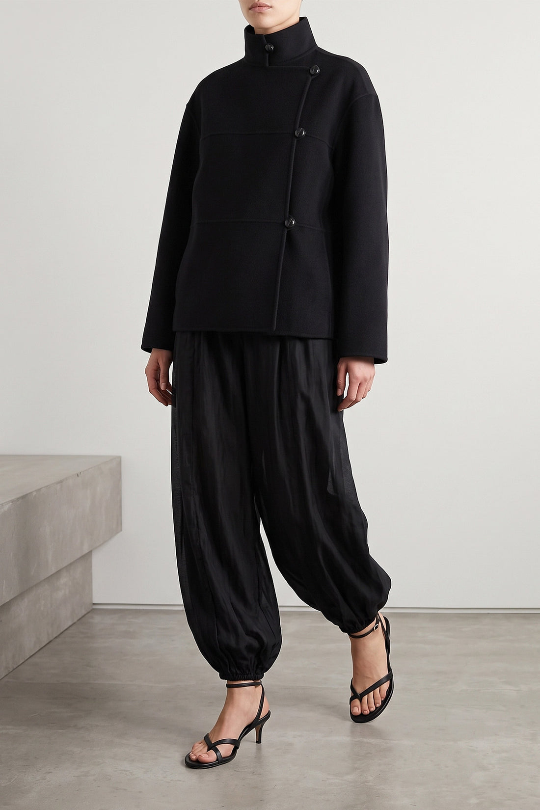 ROHE 38 the rohe jacket in doubled wool and cashmere blend sets new standards in contemp