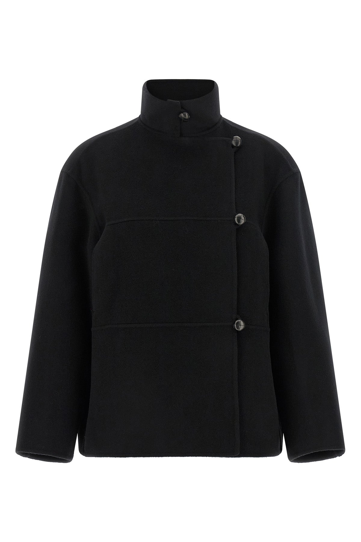 the rohe jacket in doubled wool and cashmere blend sets new standards in contemp