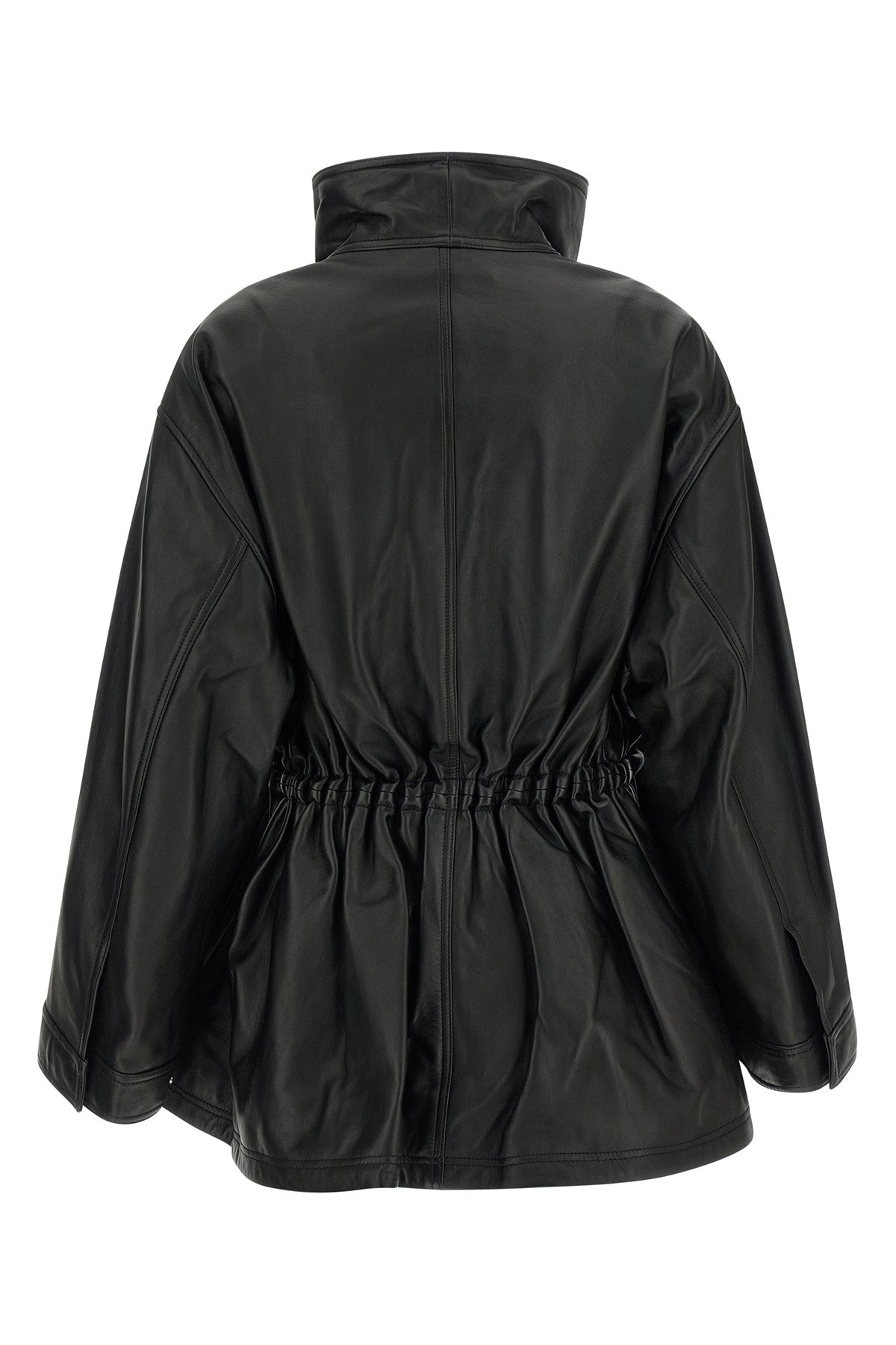 the rohe sculpturaj leather jacket redefines the volumes of contemporary outerwe