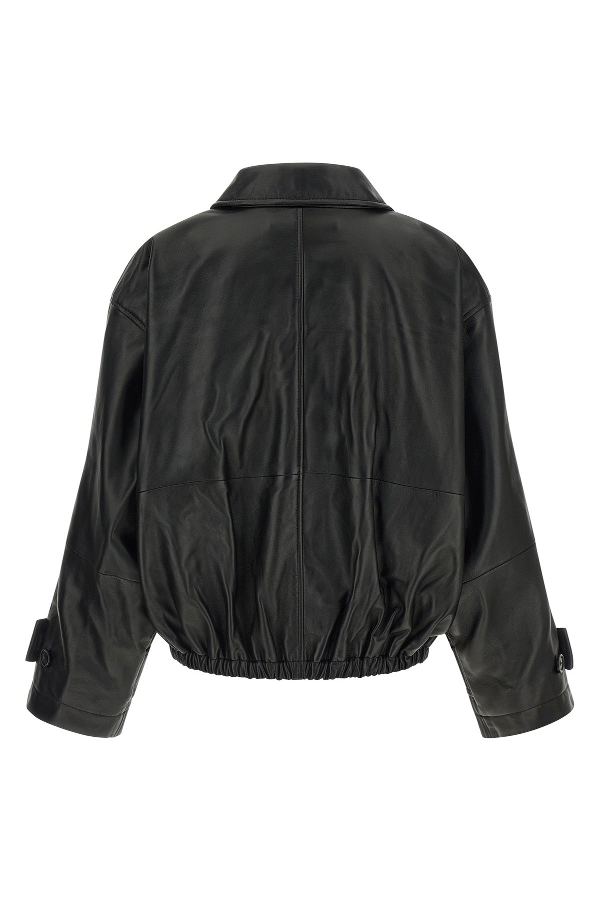 the rohe leather blouson redefines outerwear through a sculptural and voluminous