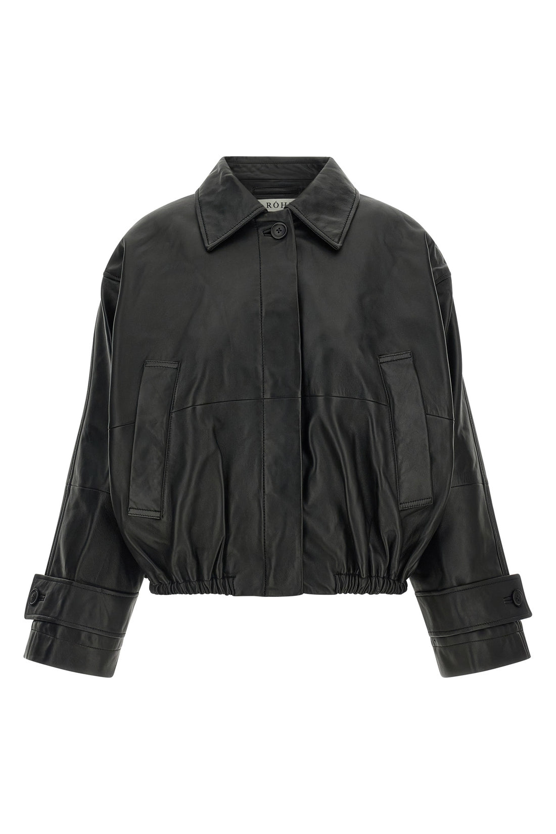 ROHE 32 the rohe leather blouson redefines outerwear through a sculptural and voluminous