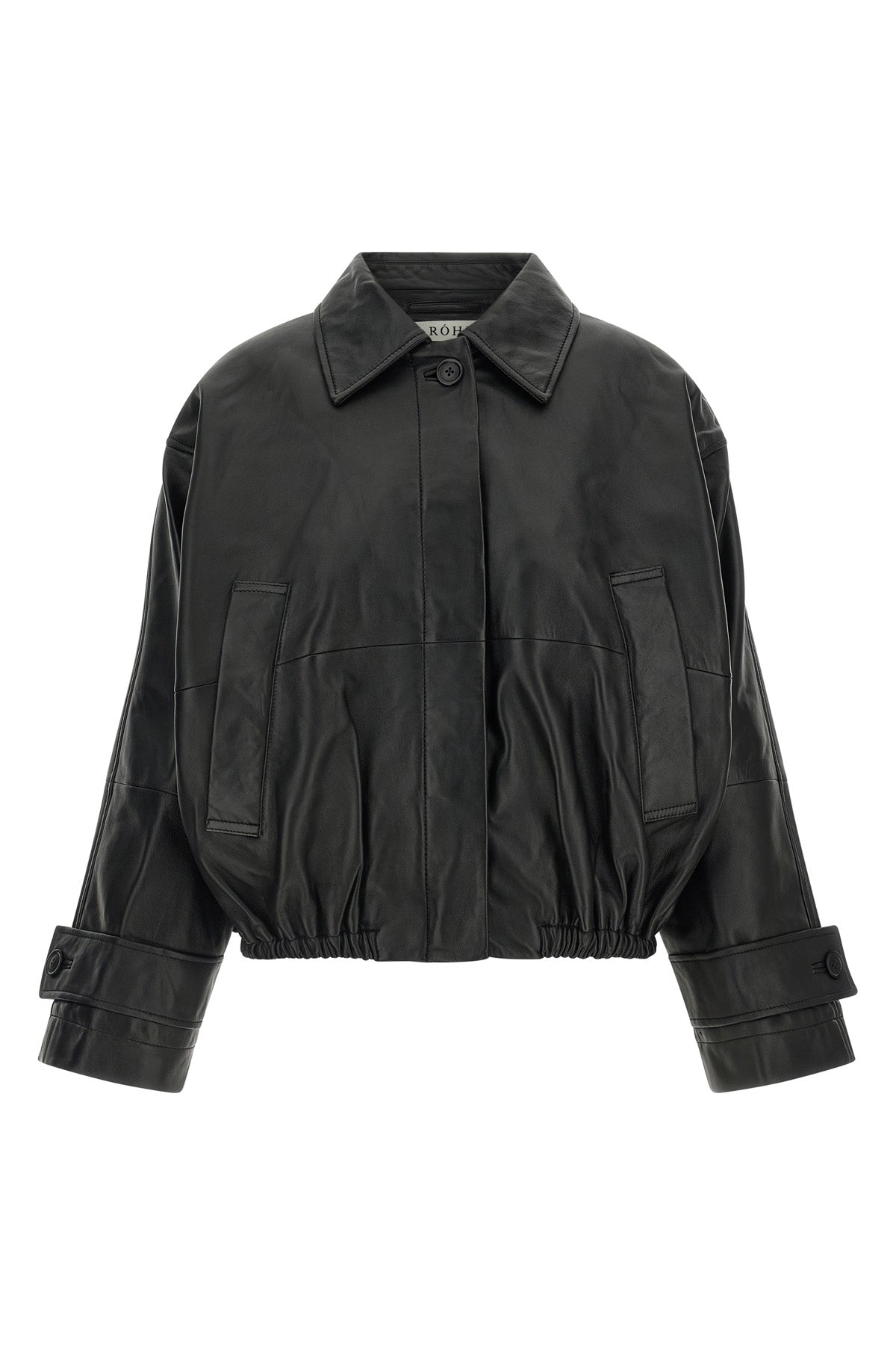 the rohe leather blouson redefines outerwear through a sculptural and voluminous