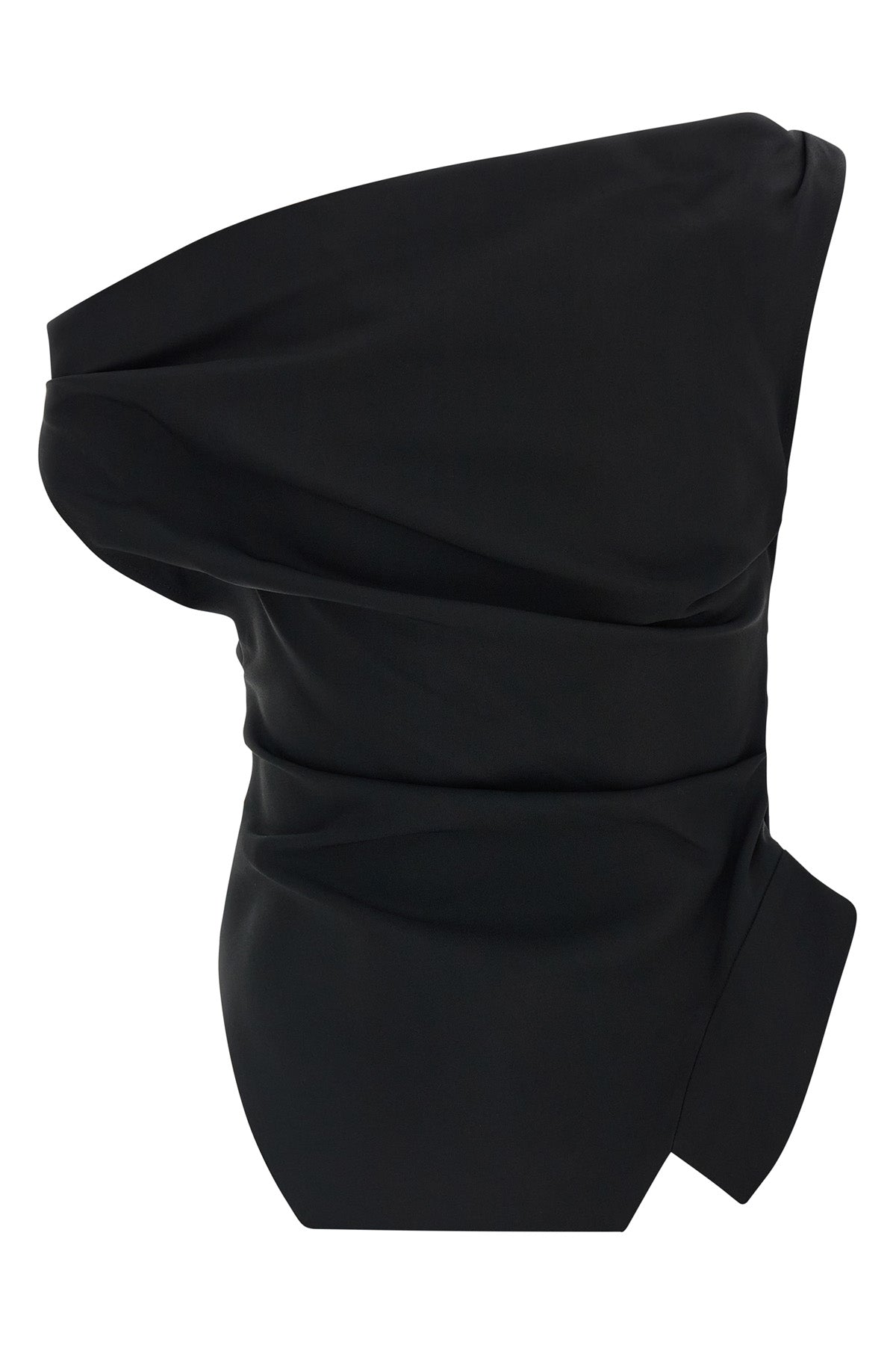 the rohe top redefines modern tailoring through an asymmetrical silhouette of gr
