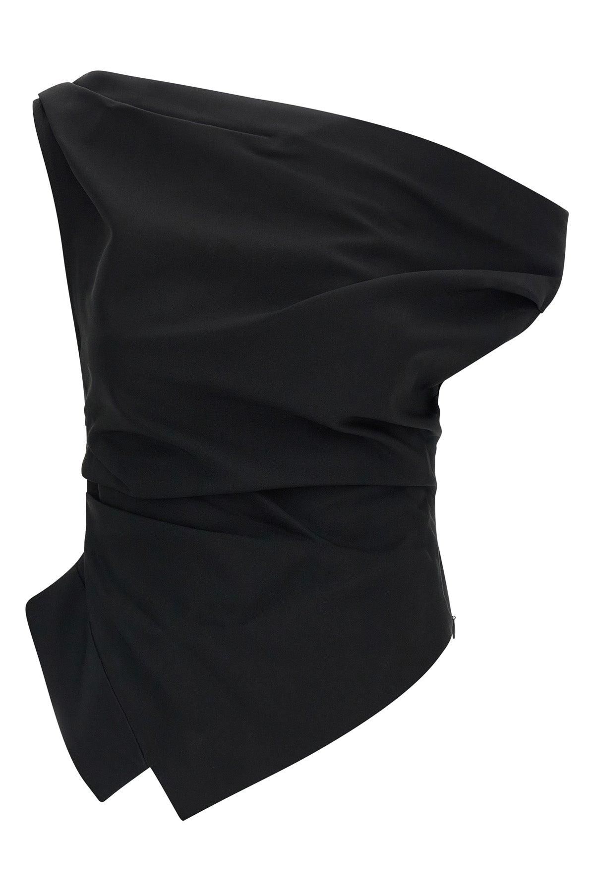 the rohe top redefines modern tailoring through an asymmetrical silhouette of gr