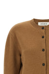 the róhe cardigan is distinguished by a tailored knitted construction