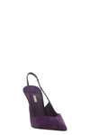 le silla vivienne slingback pumps define a tapered silhouette through a sartor