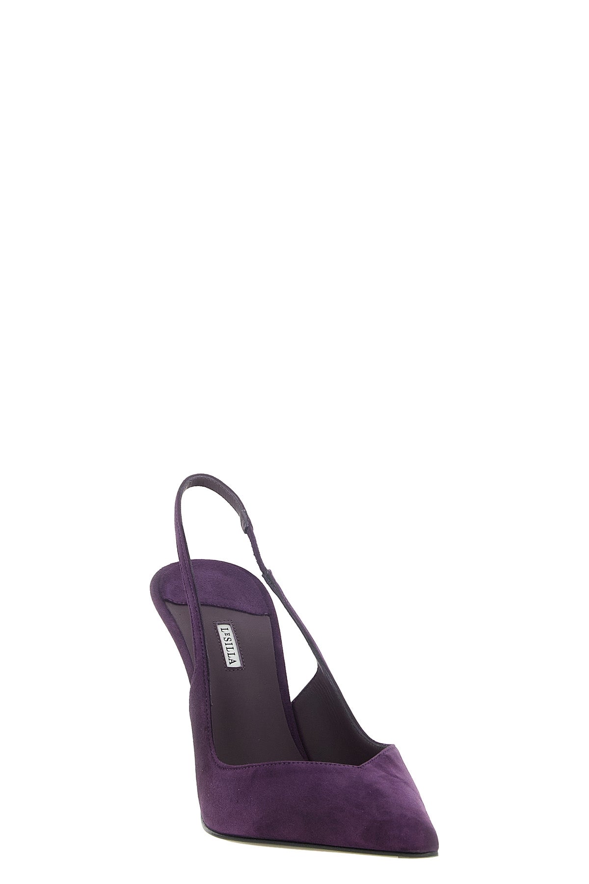 le silla vivienne slingback pumps define a tapered silhouette through a sartor