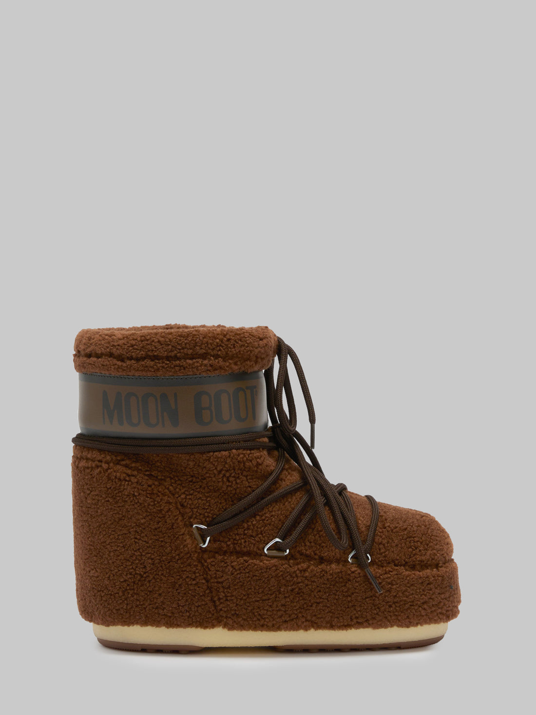 MOON BOOT 36-38 brown teddy icon low boots