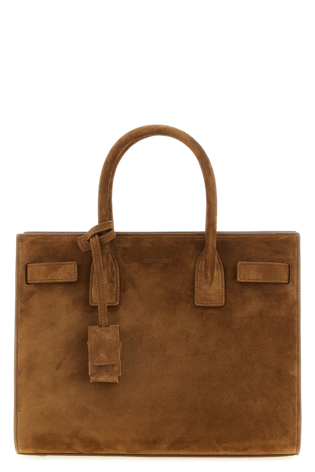 SAINT LAURENT OS baby suede sac de jour handbag