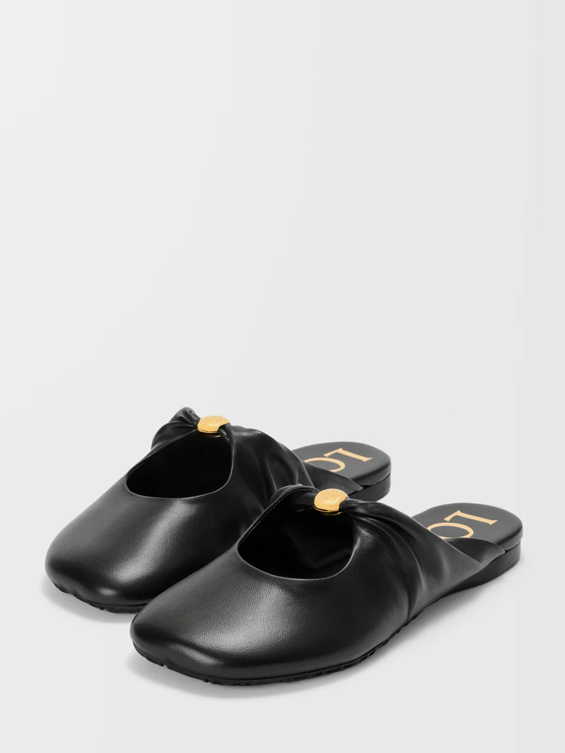 LOEWE 36 pebble flat mules
