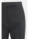 bicolour tailored straight-leg pants