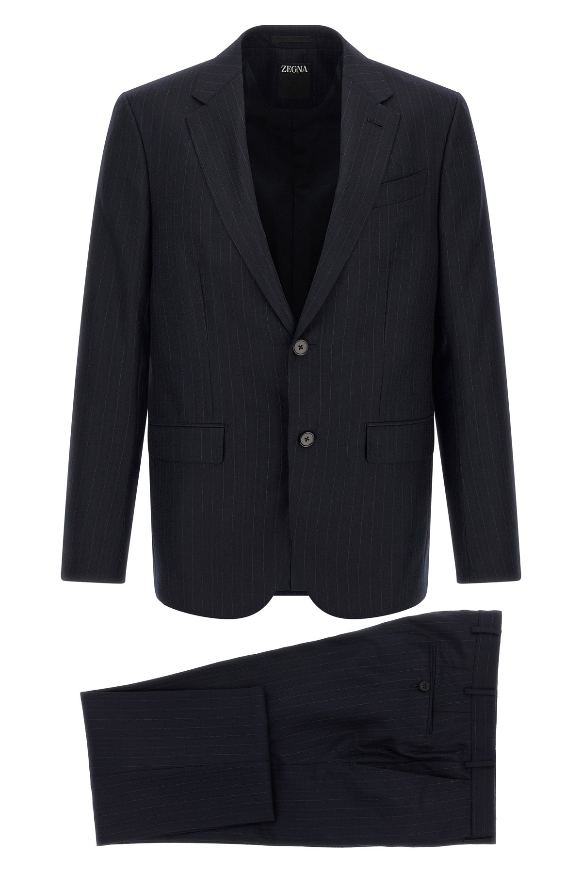 the zegna wool flannel suit