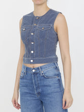 ALEXANDER WANG 8 vest in denim trompe-l&