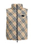 BURBERRY L check vest down jacket