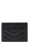 saint laurent grainy matelassé leather card holder