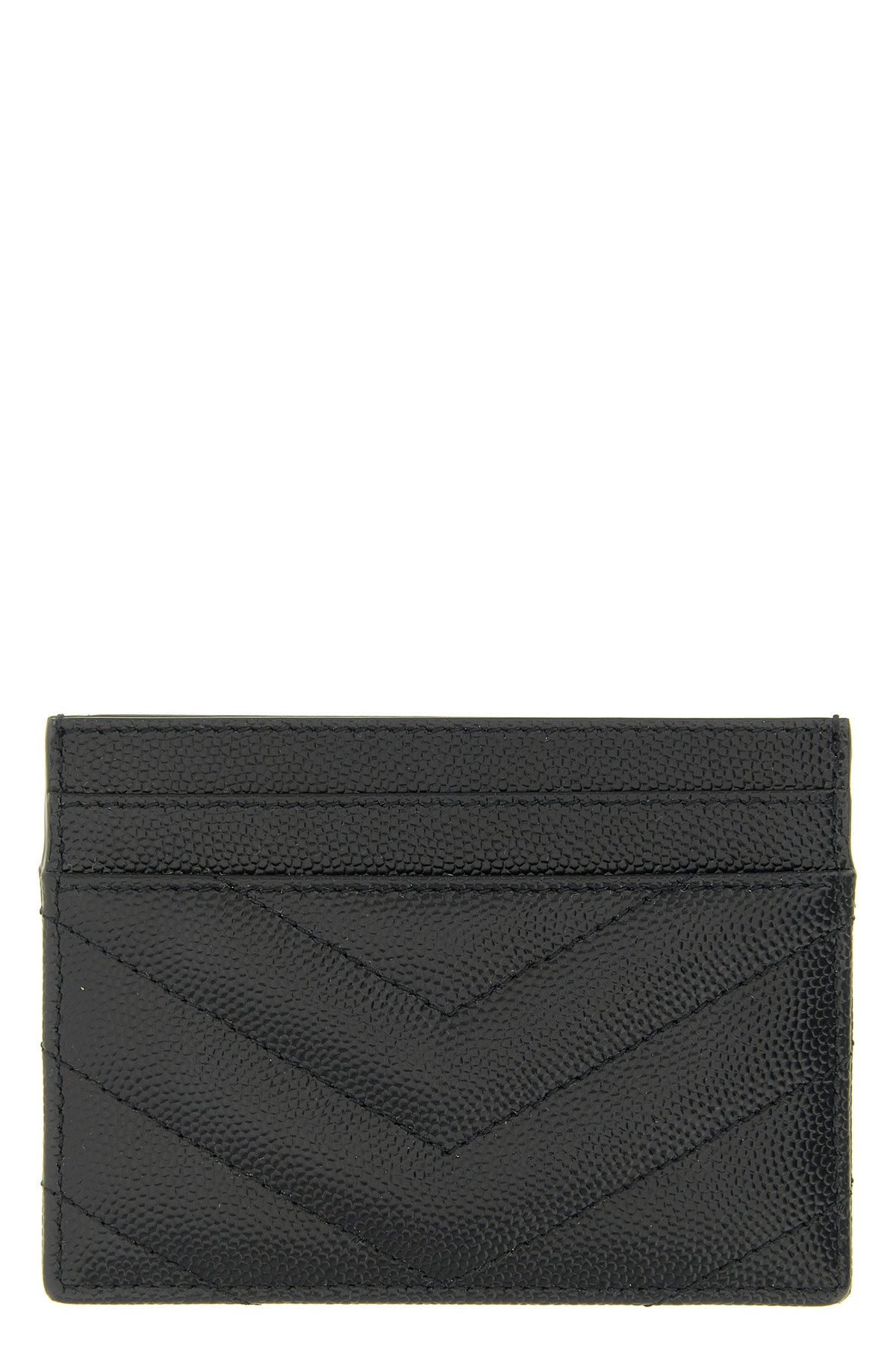 matelassé leather card holder