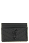 matelassé leather card holder