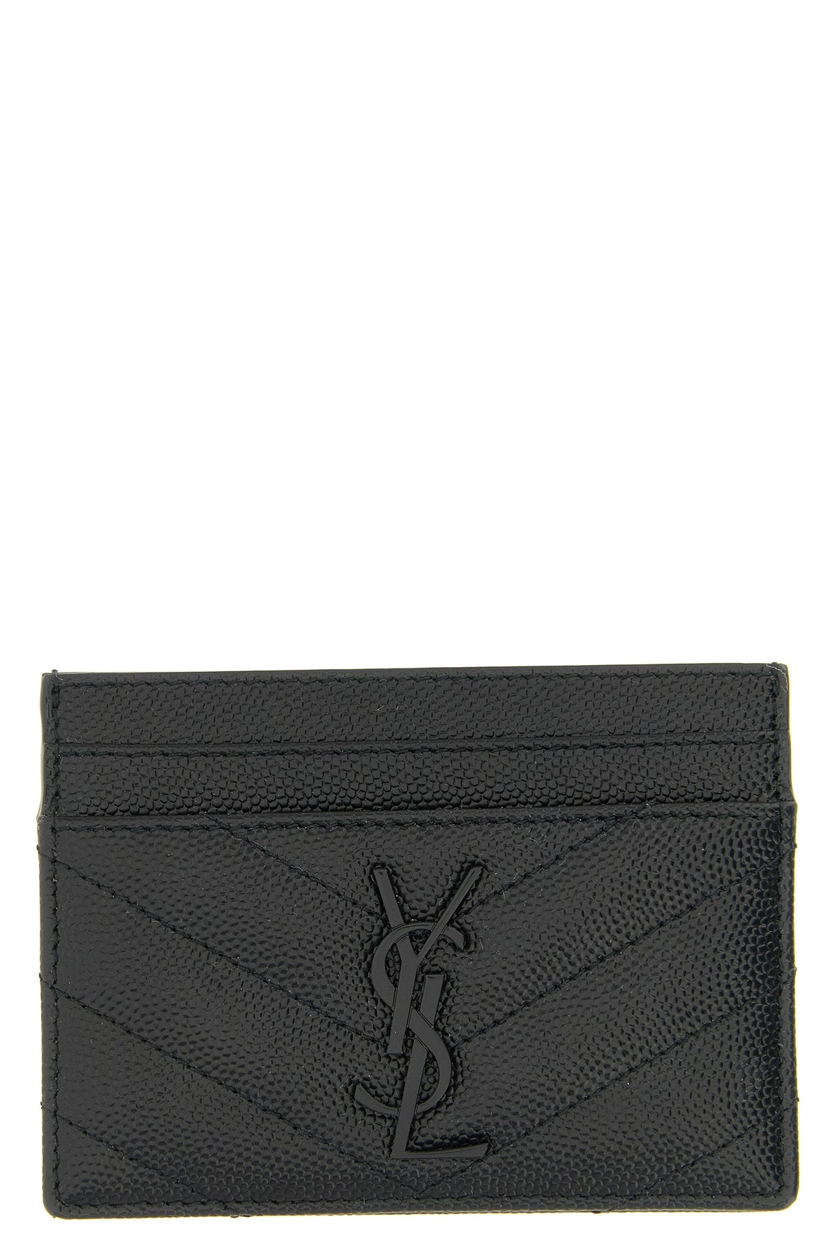matelassé leather card holder