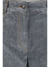 wide leg jeans in flocked denim