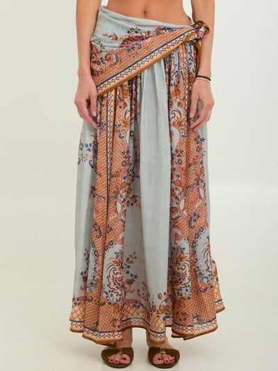 aster scarf midi skirt